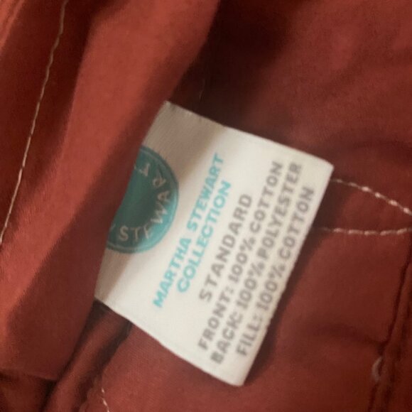 Martha Stewart Floral King Quilt 2 Shams Cotton Red Multi-Color Roses Reversible - Picture 4 of 7